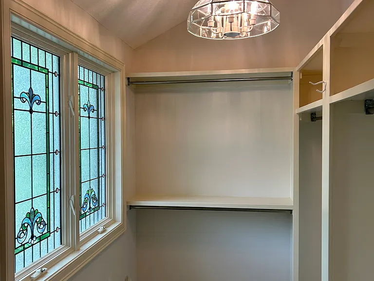 Walk-in closet, second bedroom