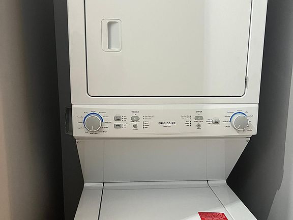 In unit washer and dryer