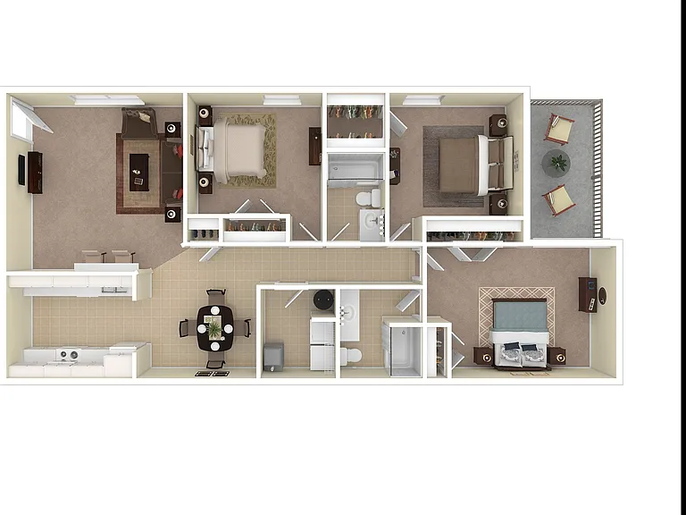 3 Bedroom 3 Bedroom
