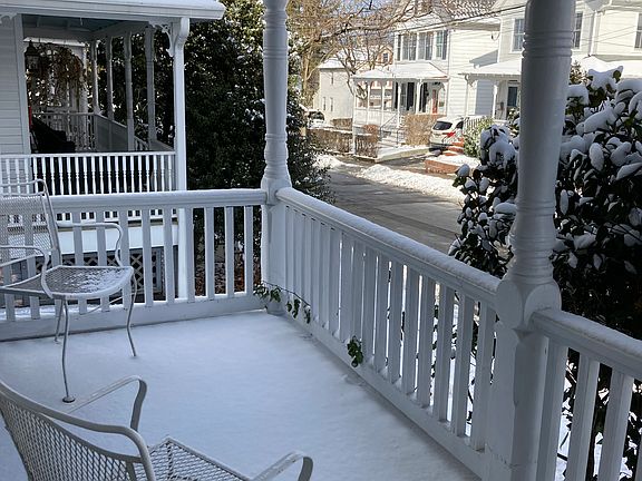 Wide covered porch