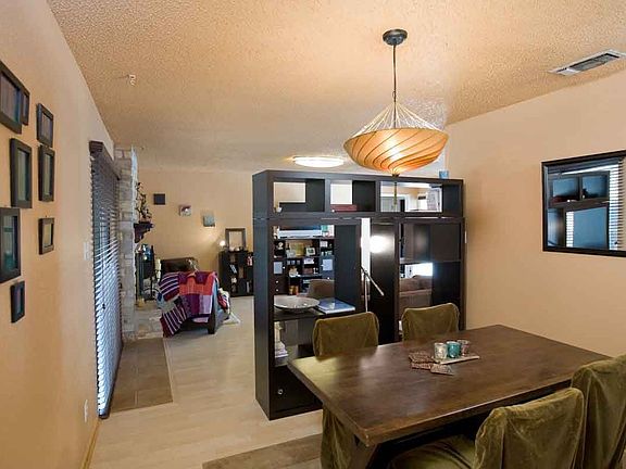 Dining room open to living.