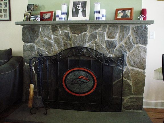 Fieldstone Fireplace