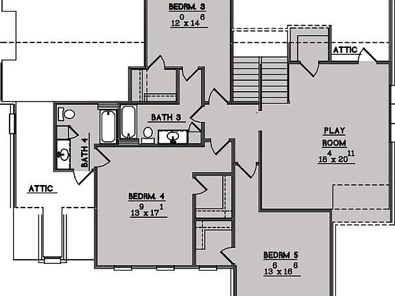 GWF 19 Custom Floorplan Second Floor
