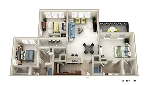 Floor plan C1