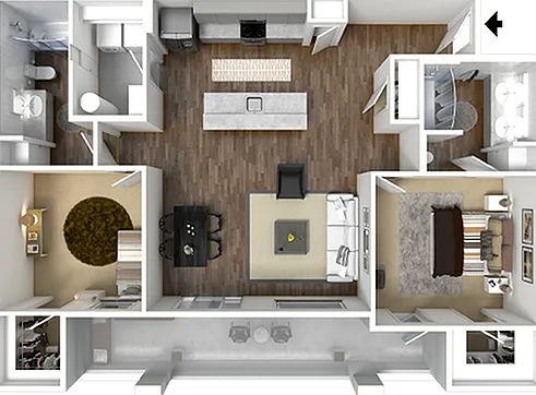 Sapphire - 2 bed x 2 bath Sapphire - 2 bed x 2 bath
