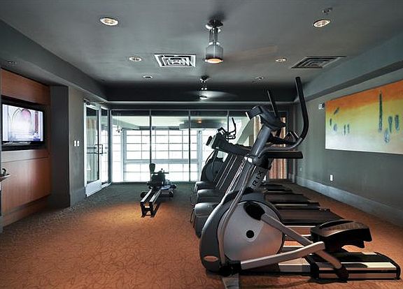 Fitness room across hall