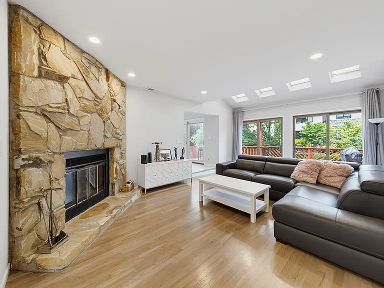 SUNKEN FAMILY ROOM WITH SKYLIGHTS