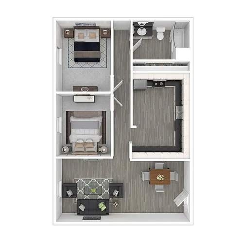 Floor plan 2 Bedroom Apartment