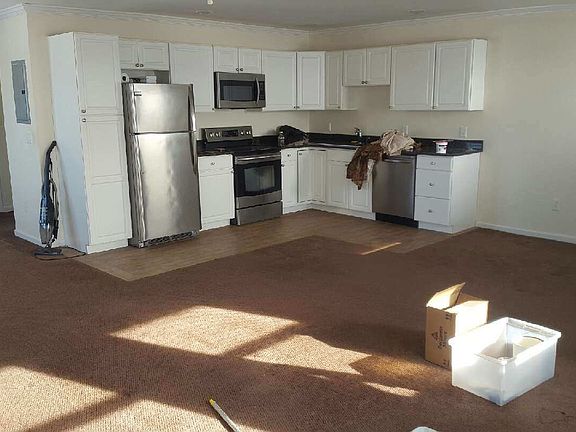 This is the main living space of the apartment. Its a wide