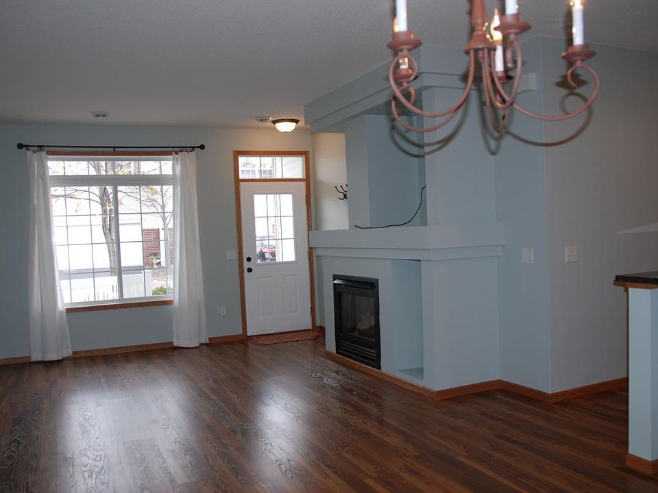 living room with gas fireplace