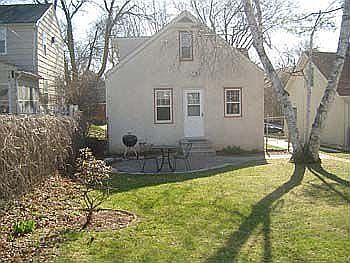 Back yard with patio.