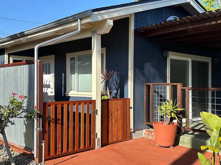 front door & back patio