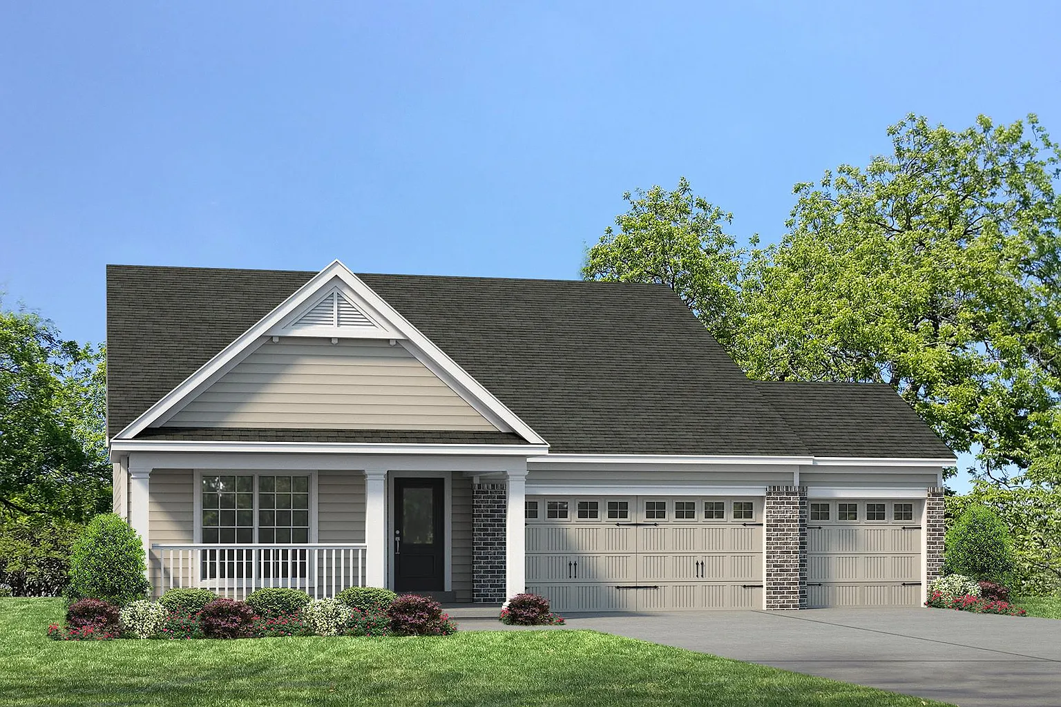 Parker 3-Car Plan, The Villages at Post Farms Manors 3-Car photo 1
