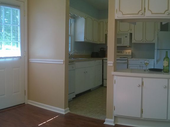into kitchen from dining room