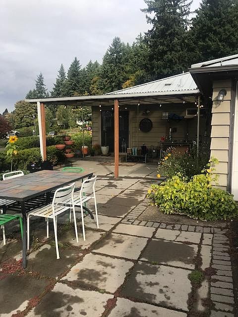 Kitchen Side Entrance with Covered Patio Area