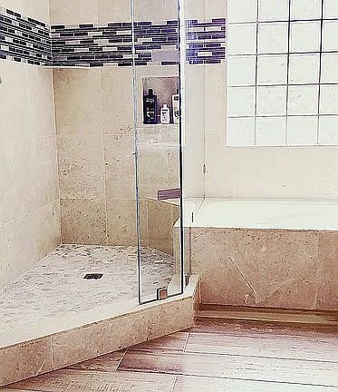 Master shower