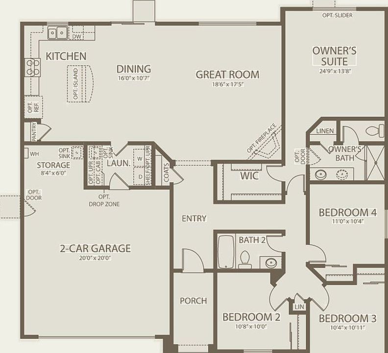 First Floor 4 br / 2 ba
