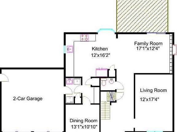 Main level floor plan