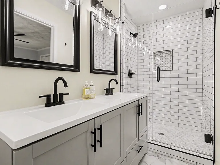 Master Bathroom with dual sinks