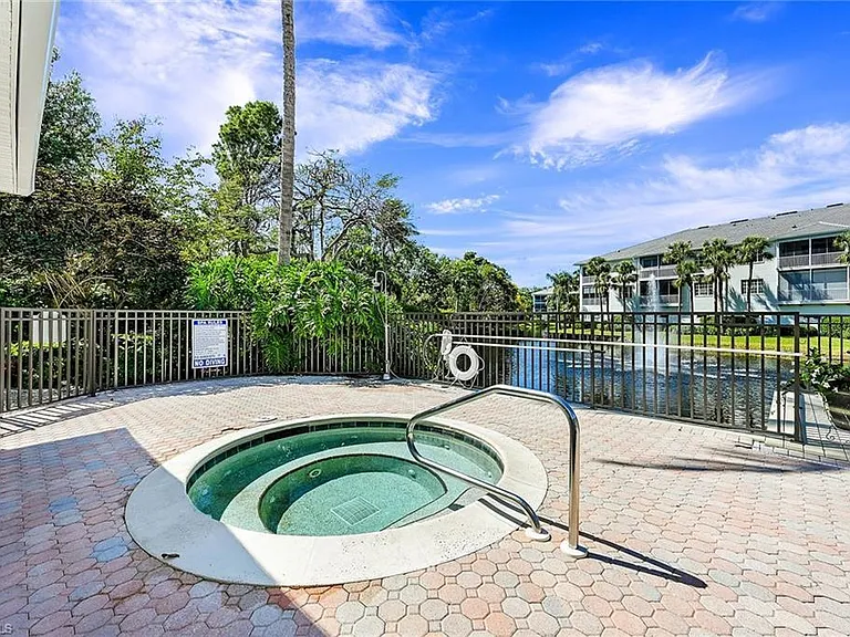 Spa next to pool