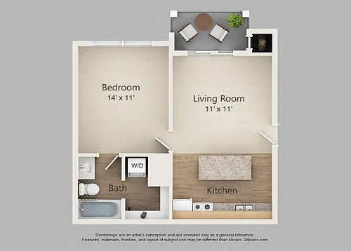 Floor plan The Palmer - A1A
