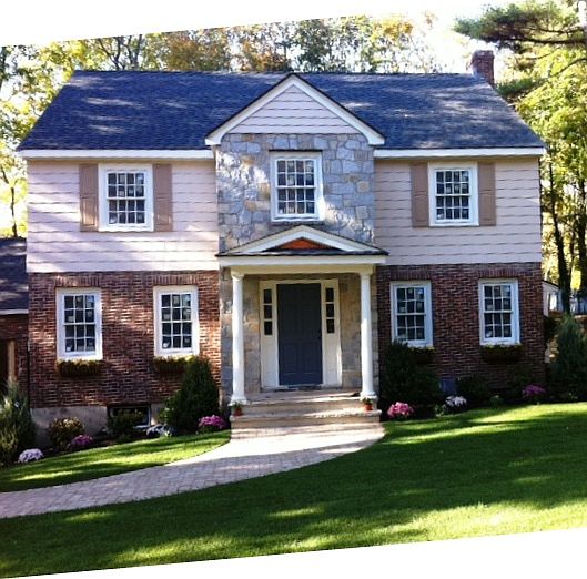 View from Shaw Road, Driveway and garage on left