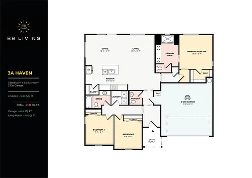 Floor plan 3A Haven