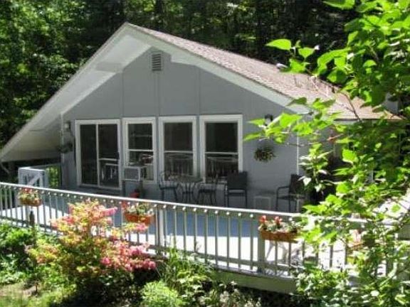 Front view from woods