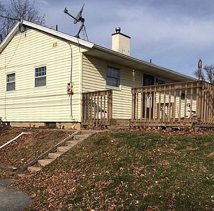 Back door, and large deck