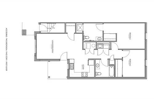 Floor plan 2 Bedroom