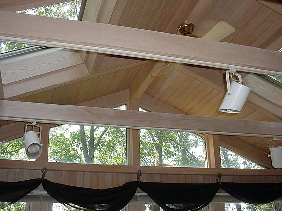 Family Room - Vaulted ceiling and skylights