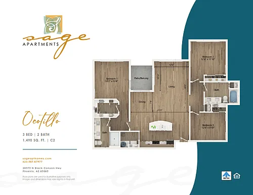 Floor plan Phase 2: Ocotillo