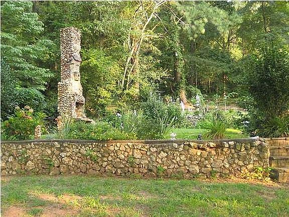 One of several garden areas