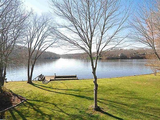 Backyard view of dock