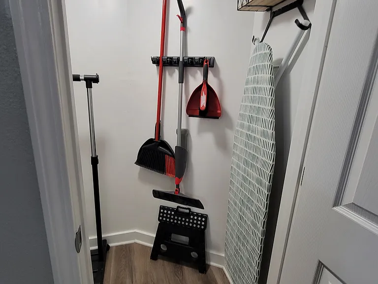 Cleaning tools with iron/aroning board