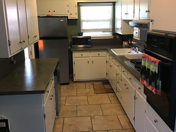 kitchen with pocket door