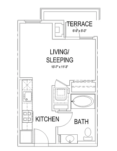 Floor plan S1-R