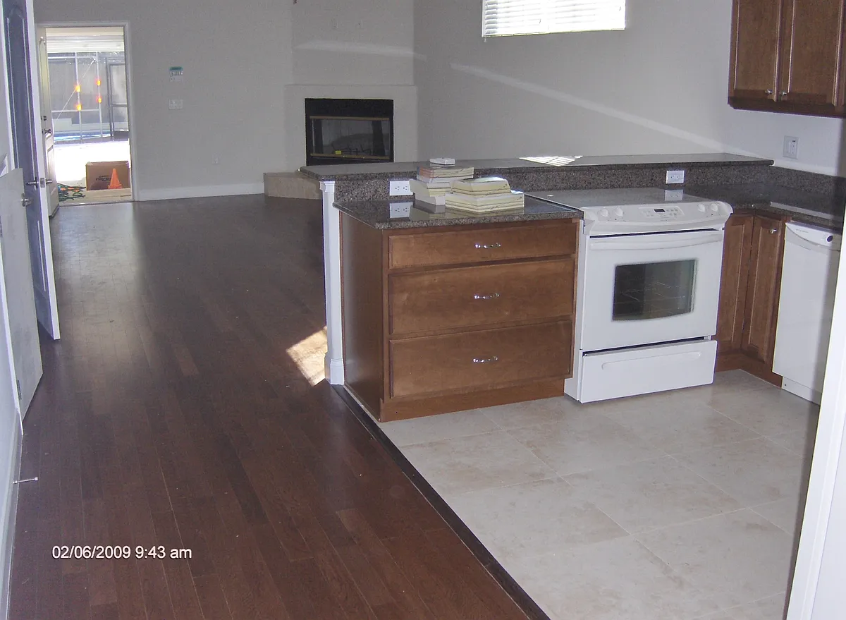 kitchen thru garage to pool - 17 N Forest Ave #17