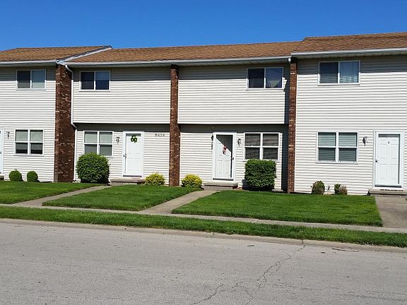 Four unit building-parking in rear