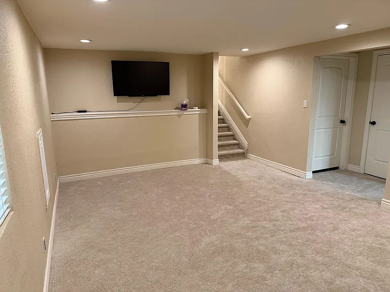 Master bedroom with TV included