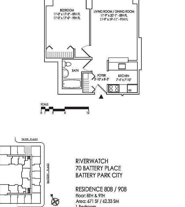 1st image of 70 Battery Pl APT 908