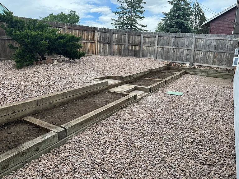 Yard looking northeast