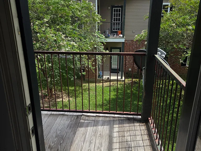 Balcony off kitchen area