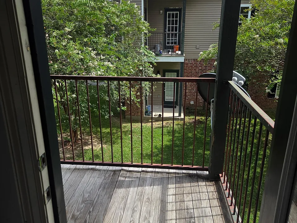 Balcony off kitchen area