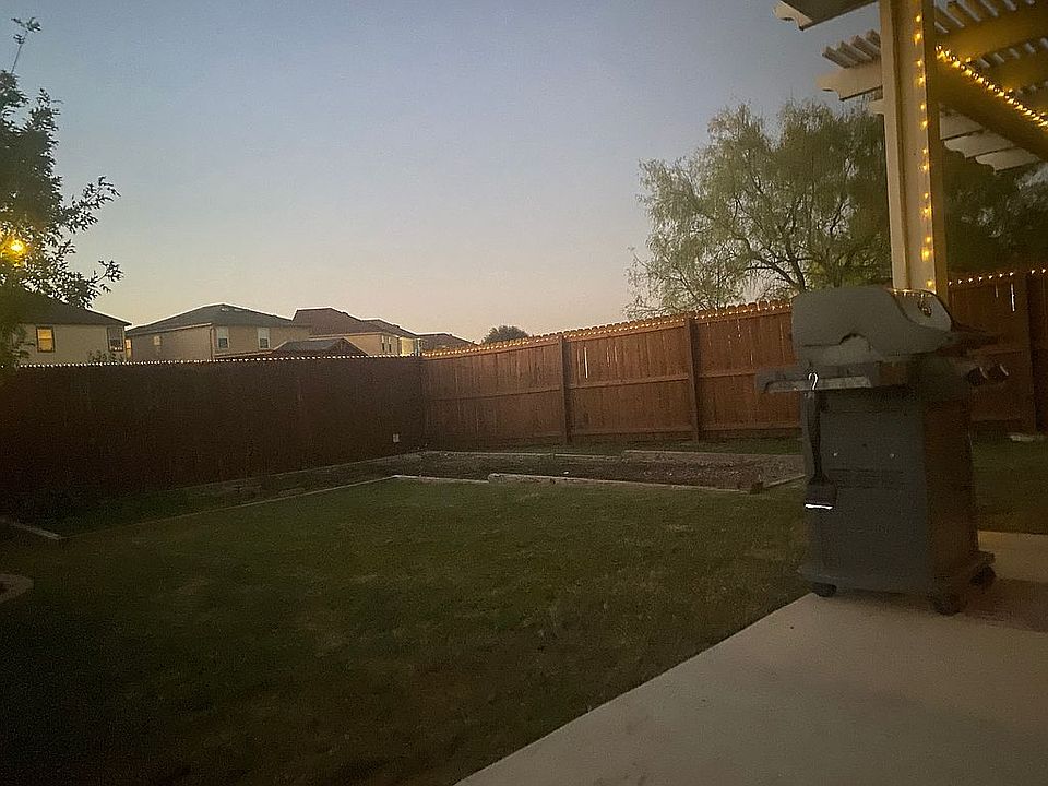 View of back yard from porch