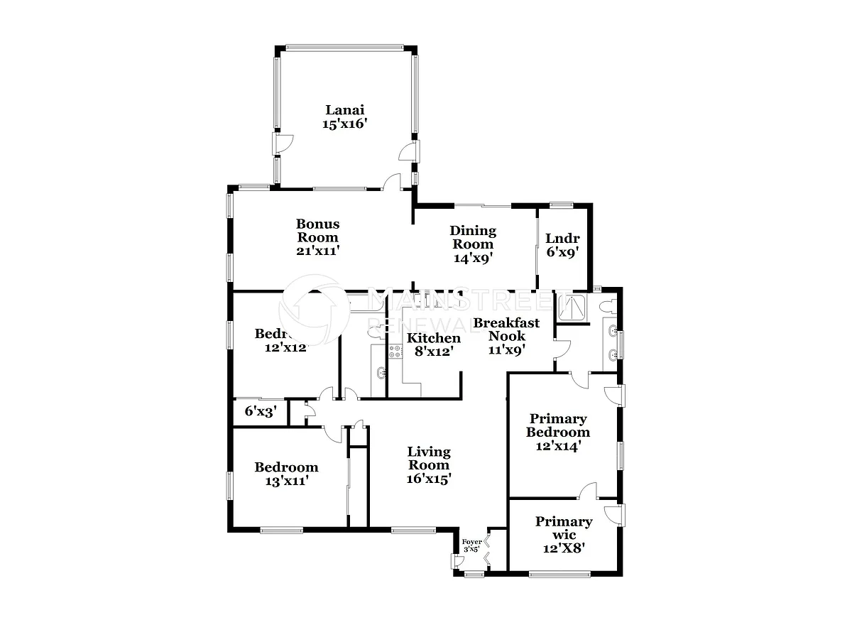 Floor Plan - 2426 Pinehurst St