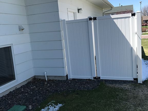 Fenced in area for a dog
