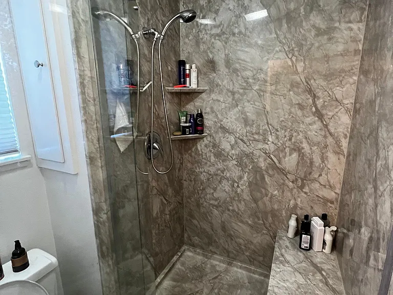 Master shower