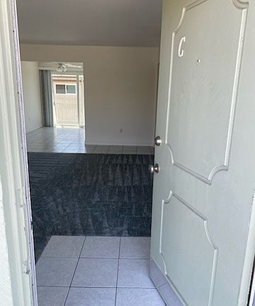 From the front door