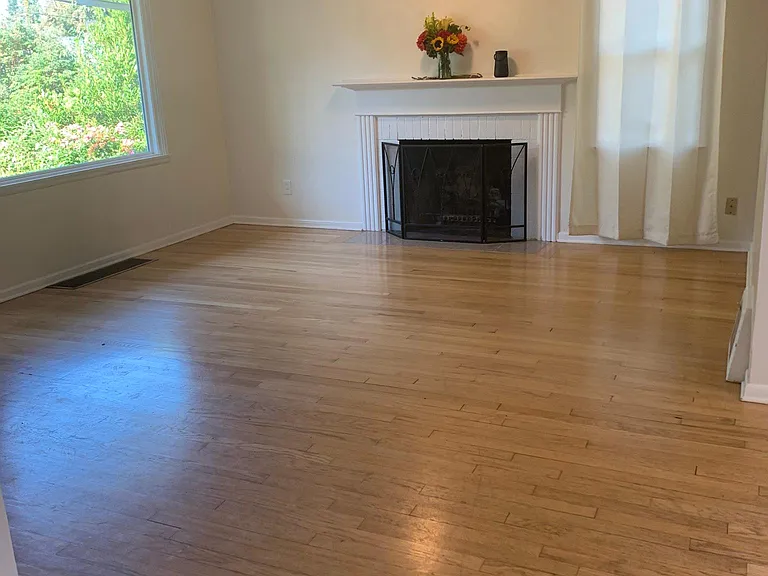 Living room with fireplace